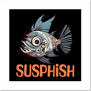 Susphish Quirky Fish Posters and Art